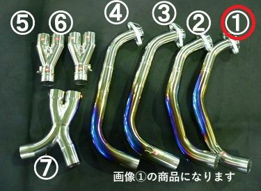 エキゾーストパイプ･チタン No2 Z1000