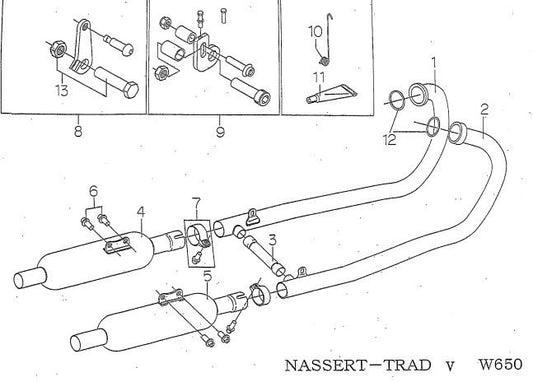 Bypass Pipe, Stainless Steel W650
