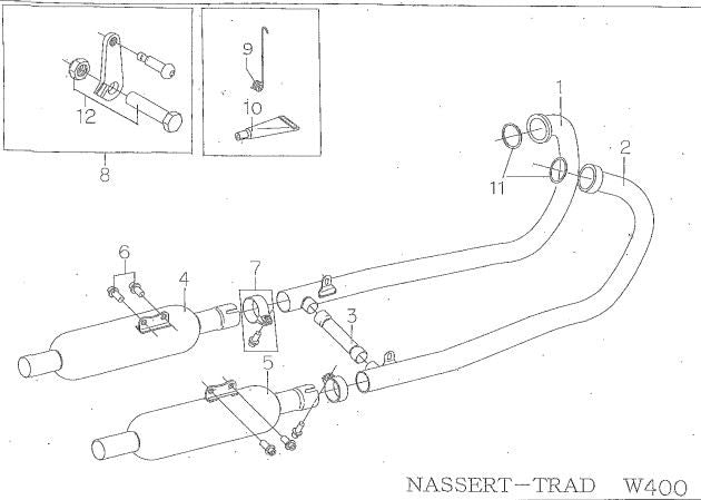Bypass Pipe, Stainless Steel, W400