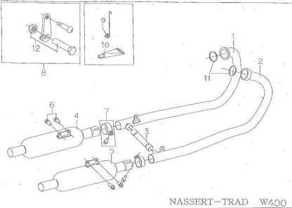 Bypass Pipe, Stainless Steel, W400