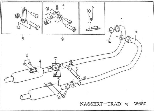 Bypass Pipe, Stainless Steel W650