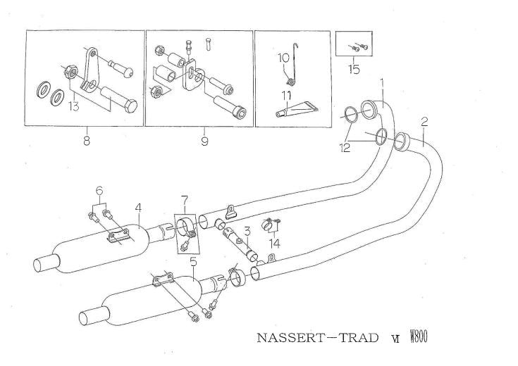 Exhaust Pipe - Stainless Steel No. 1 W800