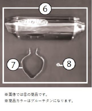 N-E2 BLサイレンサー 18TRACER900 ブルーチタン