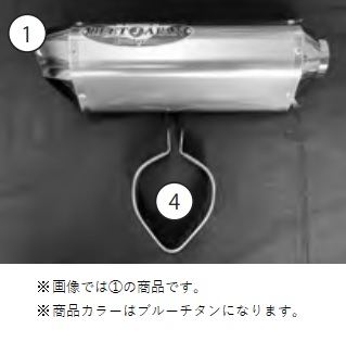 N-E2 SO BLサイレンサー Nin1000SX ブルーチタン