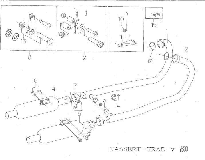 Exhaust Gasket Set W800
