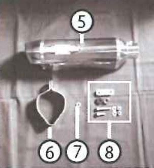 Silencer Mounting Stay Set Ninja 400