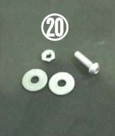 Tailpipe stay mounting bolt set