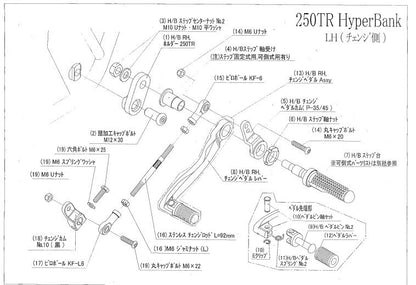 ハイパーバンク 固定 No2 LH ASSY 250TR シルバー