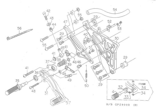ハイパーバンク 固定 No2 RH ASSY GPZ シルバー