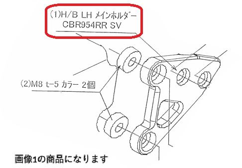 ハイパーバンク LH メインホルダー CBR954RR