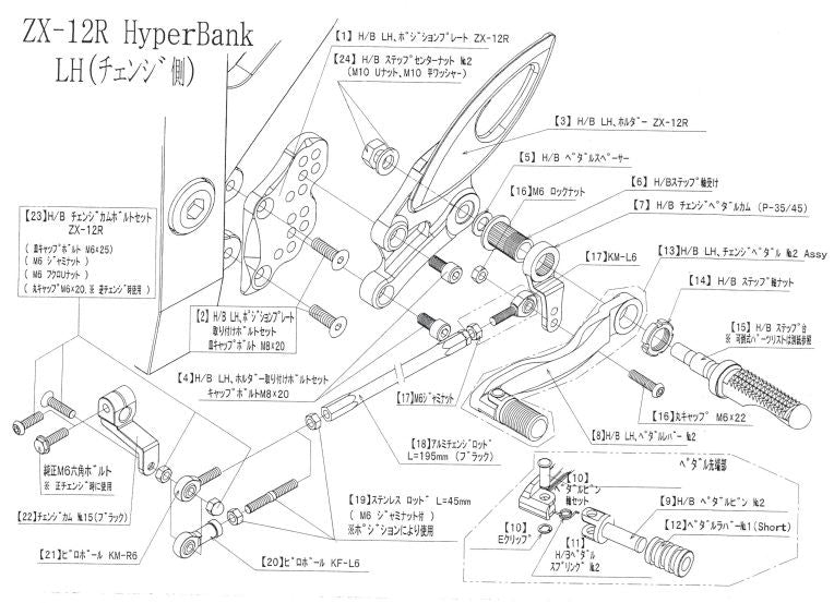 Hyper Bank LH Position Plate ZX-12R