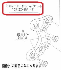ハイパーバンク LH ポジションプレート 03ZX-6RR