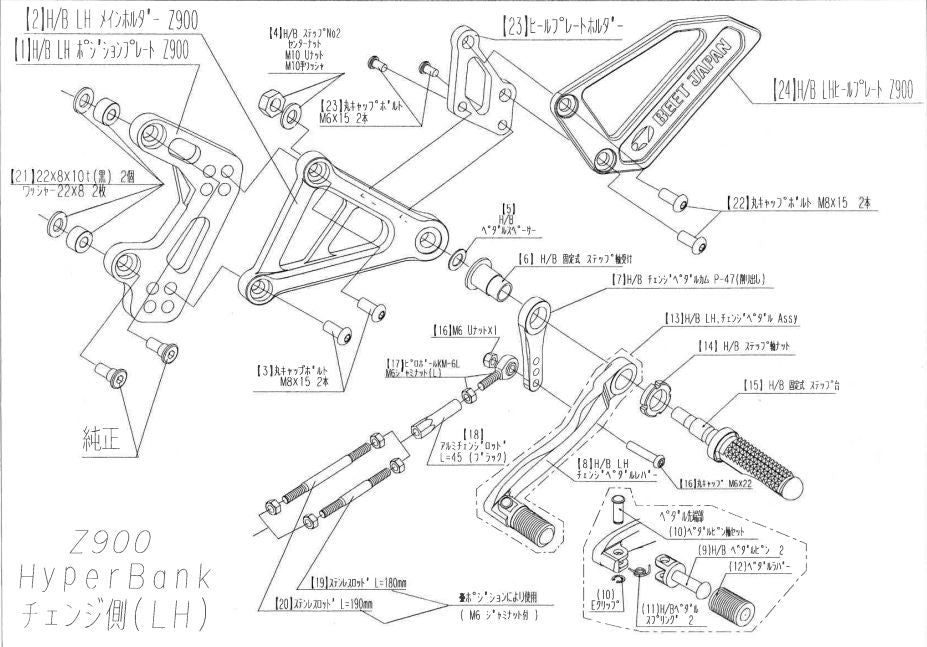 Hyper Bank LH Position Plate Z900