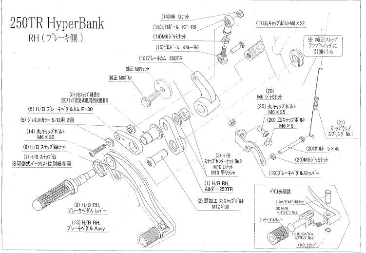 Hyper Bank RH Holder 250TR Silver