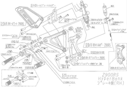 Hyper Bank RH Position Plate Z900RS Silver