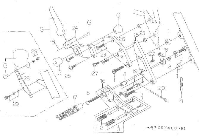 S/B Pedal Rubber Set No. 2