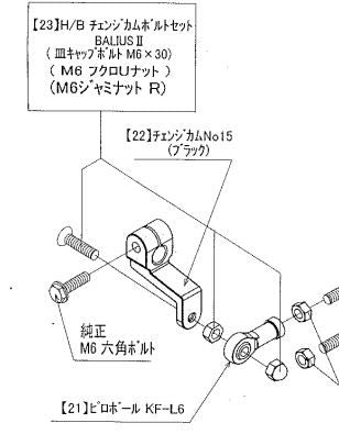 Change Cam Bolt Set BALIUS 2