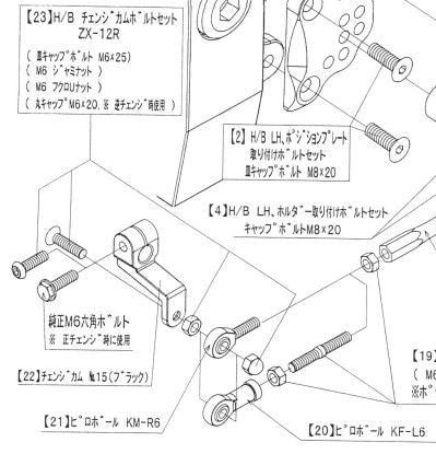 Change Cam Bolt Set ZX-12R