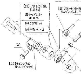 チェンジカムボルトセット ZZ-R1200