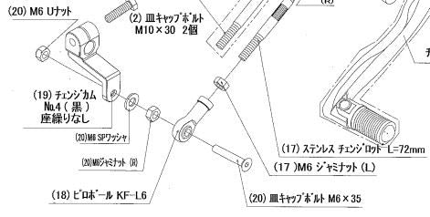 チェンジカムボルトセット Dトラッカー125