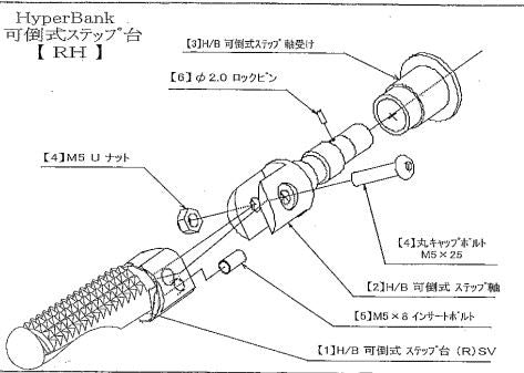 ハイパーバンク 可倒 ロックピン