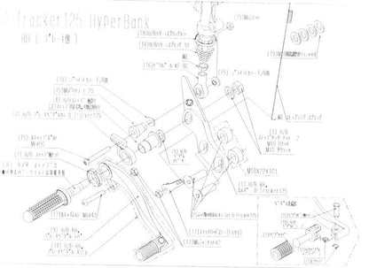 ハイパーバンク RH ホルダー取付チョウセイカラーセット シルバー