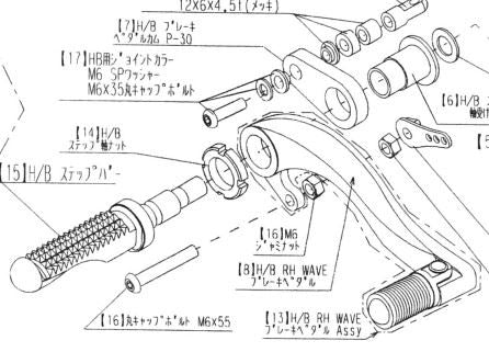 Hyper Bank Switch Rod Stay Set Grom