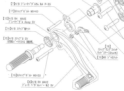 スイッチロッドステーセット ZZ-R1400