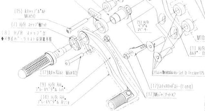 スイッチロッドステーセット Dトラッカー125