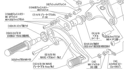 スイッチロッドステーセット Z1000 ニンジャ1000