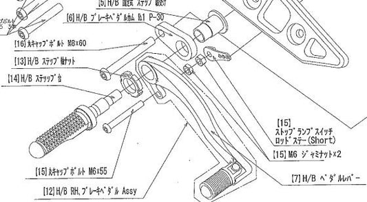 スイッチロッドステーセット ニンジャ400