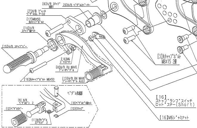 Switch Rod Stay Set R25/R3