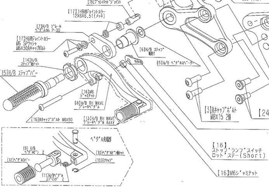 スイッチロッドステーセット MT-07