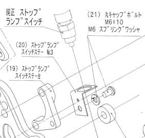 ストップランプ ステーボルト Z750/S