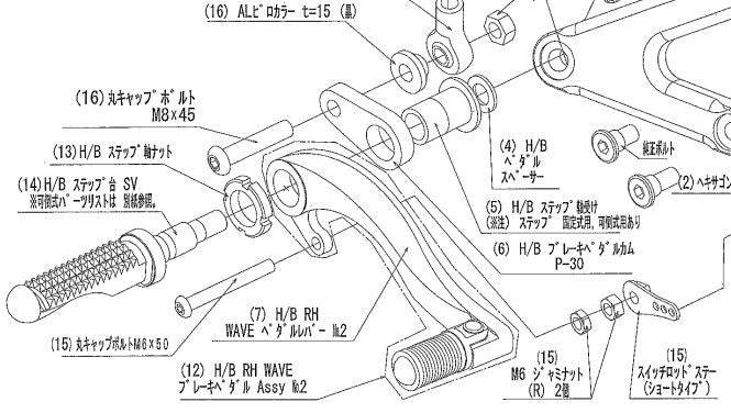 Step shaft nut