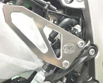 ヒールガードプレートセット 純正ステップ用 シルバー ZX-6R