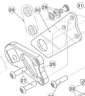 Tandem Holder Offset Collar Zephyr 750