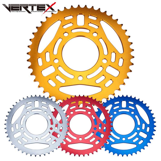 CBX400F リア スプロケット 520 45T レッド ブルー シルバー ゴールド スプロケ カラースプロケ コムスター風 ドリブン スプロケット アルミ
