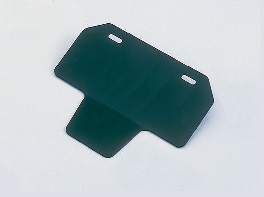 Mountain-shaped license plate holder with reflector, black, for 50-125cc