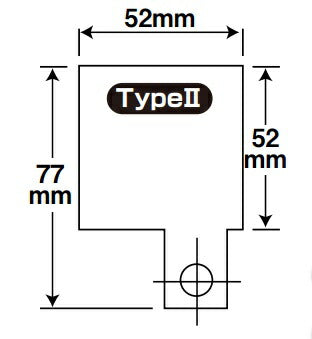 SUSユニバーサルステー Type2 ブラック M6 52X52 1PC