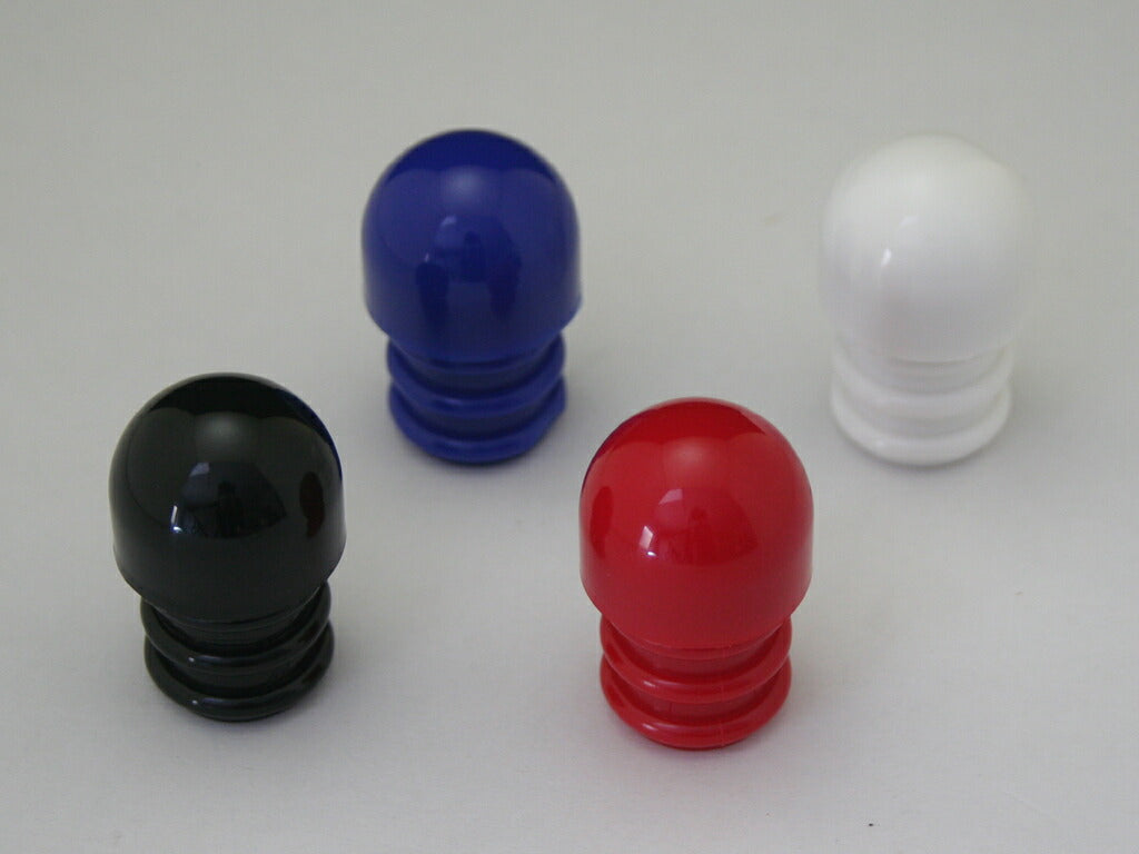 スチールハンドル用 フルナイロンバーエンド 外径φ22.2mm/肉厚2mm用 レッド 2pcs