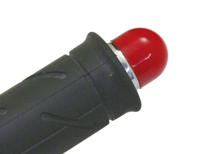 Full Nylon Bar End for Steel Handlebar, Outer Diameter φ22.2mm/Thickness 2mm, White, 2pcs