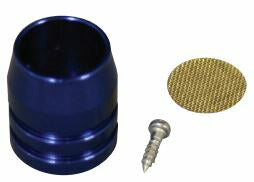 Stainless Steel Breather End Cap Silver