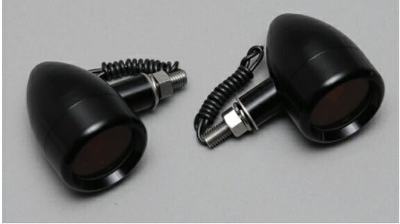 Machined Neo Chopper M8 Silver/Smoke Lens 2 pcs.