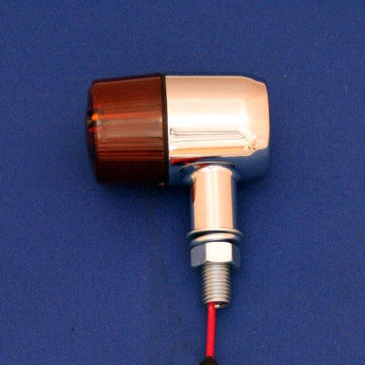 F/ Barrel Winker W Bulb Double Socket Plated/Orange 2 pcs.