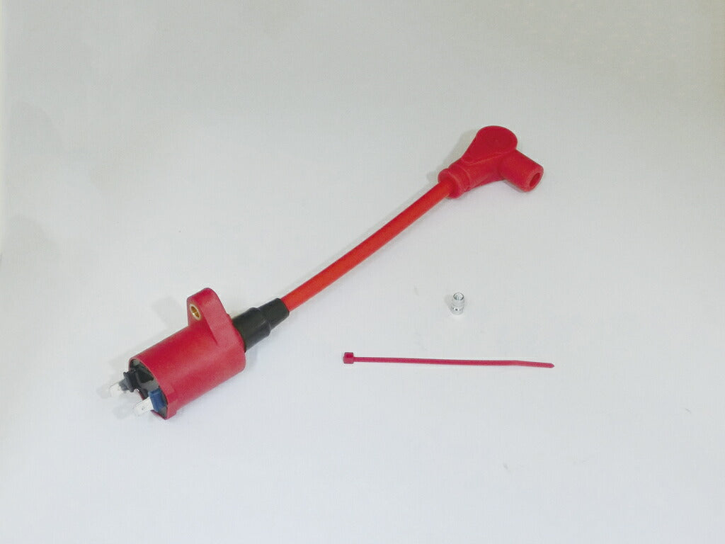 Racing IG Coil with Speed Pro Twin Silicone Plug Cord Red/Red NSF100