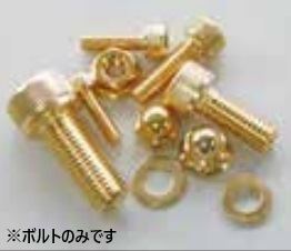 24Kメッキ ステンレスキャップボルト M4X12 2PCS