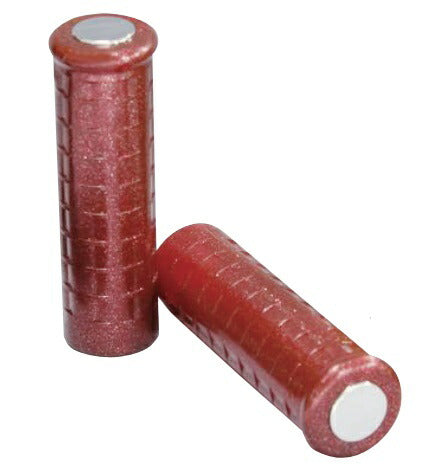 ワッフルグリップ 1インチバー用 レッドラメ