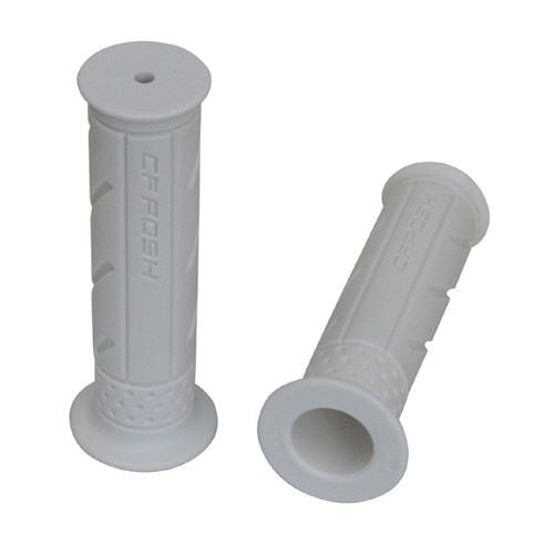 Works Grip Non-Through Type White 125mm for 22.2mm Handlebars