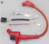 レーシングIGコイル EVO スピードプロツインシリコンプラグコード付 コード/レッド SR400/500